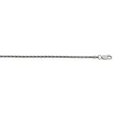 Sterling Silver 2.2mm Diamond Cut Wheat 18 Chain with Lobster Clasp
